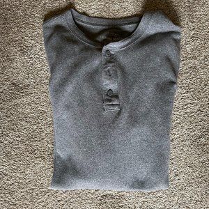 SONOMA GRAY LONG SLEEVE THERMAL HENLEY SIZE XLT #630